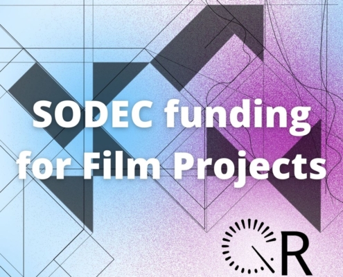 Banner: SODEC funding for Film Projects