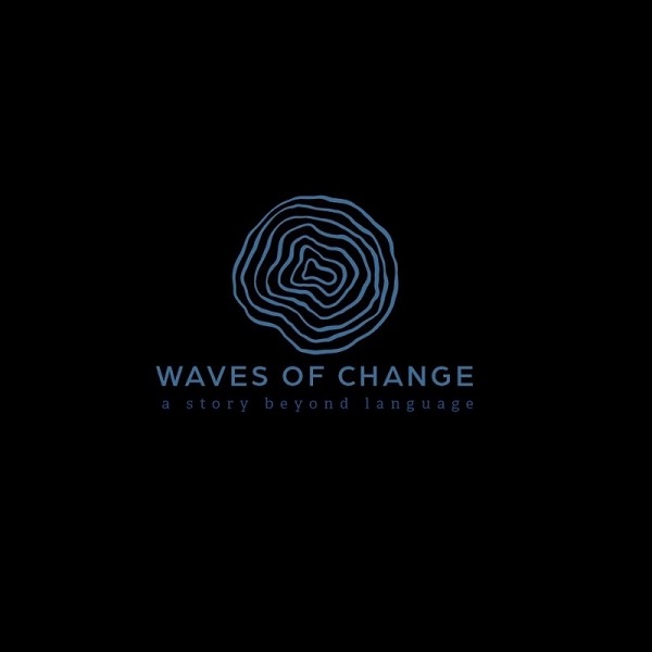 Waves of change text and graphic